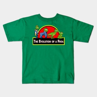 The Evolution of a Frog Kids T-Shirt